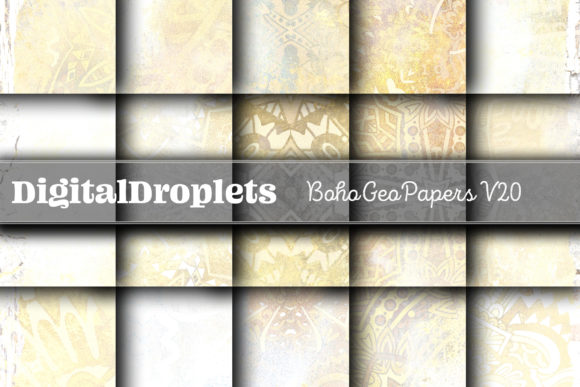Boho Geo Papers Vol. 20 | Collection for Modern Design
