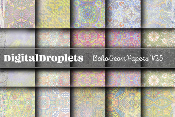 Boho Geom Papers Vol. 25: Elevate Your Design Projects