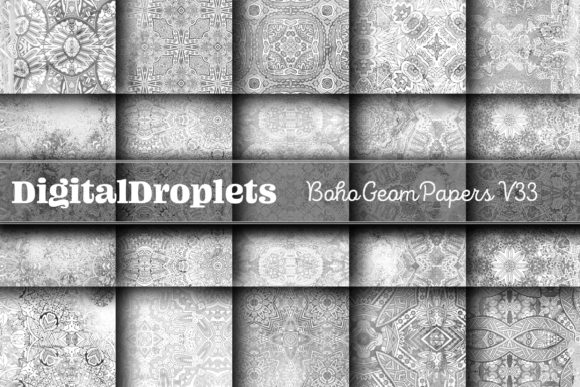 Boho Geom Papers Vol. 33: A Versatile Design Collection
