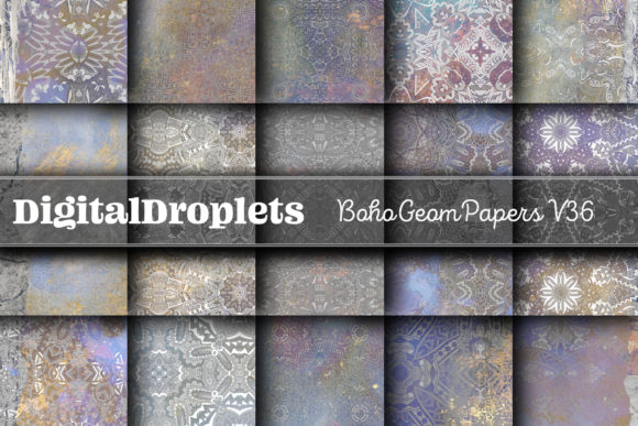 Boho Geom Papers Vol. 36: A Versatile Design Collection