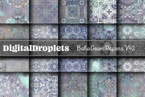 Boho Geom Papers Vol. 42: Elevate Your Design Projects