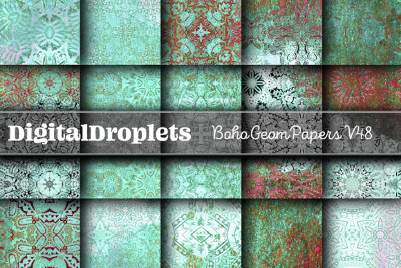 Boho Geom Papers Vol. 48: Elevate Your Visual Design