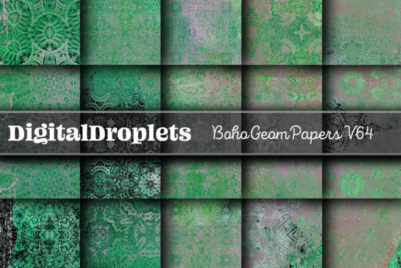Boho Geom Papers Vol. 64: A Designer's Collection for Modern Aesthetics
