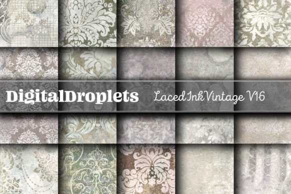Laced Ink Vintage Vol. 16: A Designer's Texture Toolkit