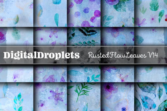 Rusted Flow Leaves Vol. 14: Textured Design Assets